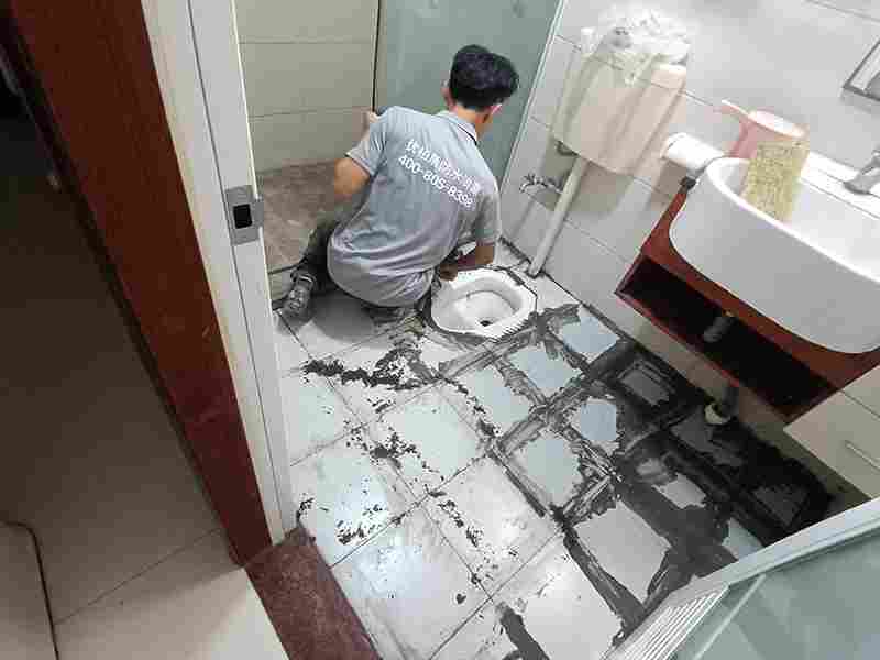 卫生间门槛石漏水维修